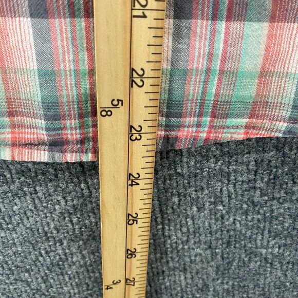 prAna Shirt Womens M Plaid Tunic Long Sleeve Casual Outdoor Peasant‎ Boho Grunge - Picture 10 of 10